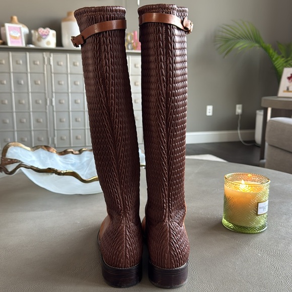 Cole Haan Brown Knee High Boots Size 10 Rounded Toe - Picture 8 of 12